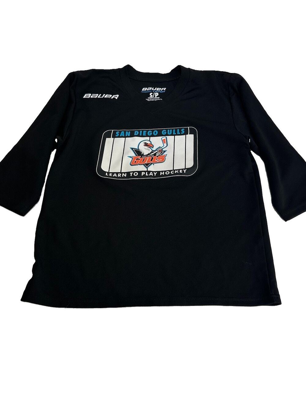 San Diego Gulls Learn To Play Hockey Youth Size S/P Embroidered Jersey Shirt